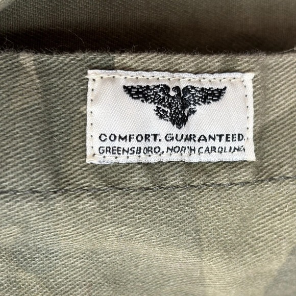 Wrangler Camo Button Up Shirt Small Green Sleeveless Distressed Grunge Punk - Picture 3 of 7